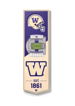 Cheapest ✔️ NCAA Washington Huskies 3D Stadium Banner-6x19 by You The Fan 😍 -You The Fan Sales Belk 2068