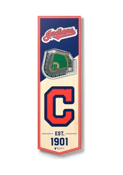 Outlet 💯 MLB Cleveland Indians 3D Stadium Banner-6x19 by You The Fan 😉