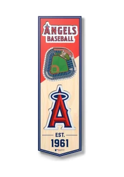 Discount 🤩 MLB Los Angeles Angels 3D Stadium Banner-6x19 by You The Fan 👏 -You The Fan Sales Belk 2079