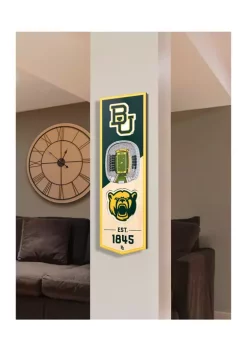 Flash Sale 🥰 NCAA Baylor Bears 3D Stadium Banner-6x19 by You The Fan 😀 -You The Fan Sales Belk 2081