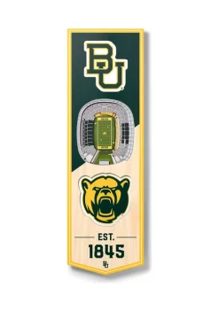Flash Sale 🥰 NCAA Baylor Bears 3D Stadium Banner-6x19 by You The Fan 😀 -You The Fan Sales Belk 2082
