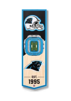 Coupon 🔔 NFL Carolina Panthers 3D Stadium Banner-6x19 by You The Fan ✨