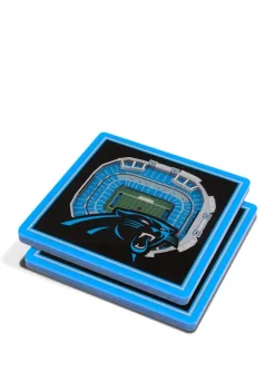 Buy 🧨 NFL Carolina Panthers 3D StadiumViews Set of 2 Coasters - Bank of America Stadium by You The Fan ❤️ -You The Fan Sales Belk 2088