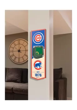 Coupon 🌟 MLB Chicago Cubs 3D Stadium Banner-6x19 by You The Fan 👍 -You The Fan Sales Belk 2096