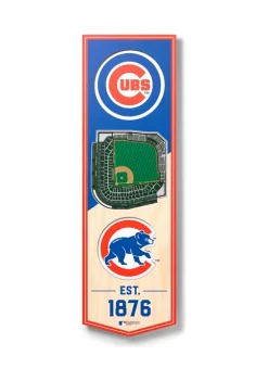 Coupon 🌟 MLB Chicago Cubs 3D Stadium Banner-6x19 by You The Fan 👍 -You The Fan Sales Belk 2097