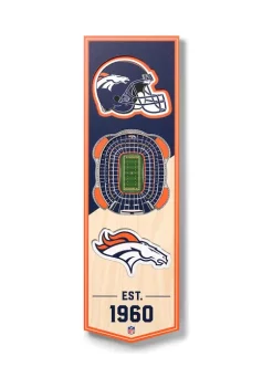 Flash Sale ✨ NFL Denver Broncos 3D Stadium Banner-6x19 by You The Fan 👏 -You The Fan Sales Belk 2100