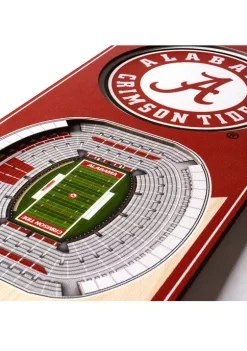 Buy 😉 NCAA Alabama Crimson Tide 3D Stadium Banner-6x19 by You The Fan ⌛ -You The Fan Sales Belk 2103