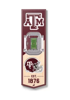 Budget 🎉 NCAA Texas A&M Aggies 3D Stadium Banner-6x19 by You The Fan ❤️ -You The Fan Sales Belk 2113