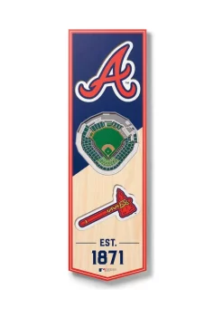 Best deal 🤩 MLB Atlanta Braves 3D Stadium Banner-6x19 by You The Fan ❤️