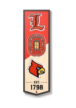 Best Pirce ❤️ NCAA Louisville Cardinals 3D Stadium Banner-6x19 by You The Fan 🤩