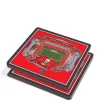 Coupon 😍 NFL Tampa Bay Buccaneers 3D StadiumViews 2 Pack Coaster Set - Raymond James Stadium by You The Fan ⭐ -You The Fan Sales Belk 2126