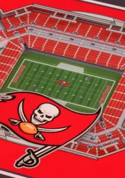 Coupon 😍 NFL Tampa Bay Buccaneers 3D StadiumViews 2 Pack Coaster Set - Raymond James Stadium by You The Fan ⭐ -You The Fan Sales Belk 2127