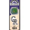 Deals ⌛ MLB Colorado Rockies 3D Stadium Banner-6x19 by You The Fan 🧨 -You The Fan Sales Belk 2136