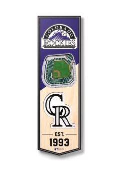 Deals ⌛ MLB Colorado Rockies 3D Stadium Banner-6x19 by You The Fan 🧨
