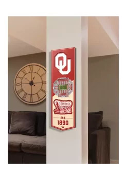 New 🎉 NCAA Oklahoma Sooners 3D Stadium Banner-6x19 by You The Fan 💯 -You The Fan Sales Belk 2142