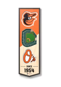 Coupon ✨ MLB Baltimore Orioles 3D Stadium Banner-6x19 by You The Fan 🔥