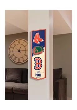 Budget 🧨 MLB Boston Red Sox 3D Stadium Banner-6x19 by You The Fan 😍 -You The Fan Sales Belk 2171