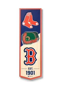 Budget 🧨 MLB Boston Red Sox 3D Stadium Banner-6x19 by You The Fan 😍 -You The Fan Sales Belk 2172