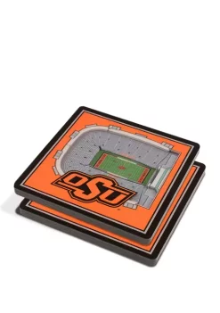 Cheap 🥰 NCAA Oklahoma State Cowboys 3D Stadium Views Coaster Set - Boone Pickens Stadium by You The Fan ⭐ -You The Fan Sales Belk 2187