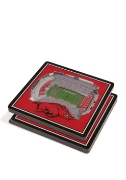 Wholesale 🤩 NCAA Arkansas Razorbacks 3D StadiumViews 2 Pack Coaster Set - Donald W. Reynolds Razorback Stadium by You The Fan 🧨 -You The Fan Sales Belk 2195