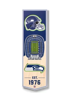 Cheap 👍 NFL Seattle Seahawks 3D Stadium Banner-6x19 by You The Fan 🔥 -You The Fan Sales Belk 2198