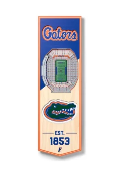 Outlet 🎁 NCAA Florida Gators 3D Stadium Banner-6x19 by You The Fan 🌟