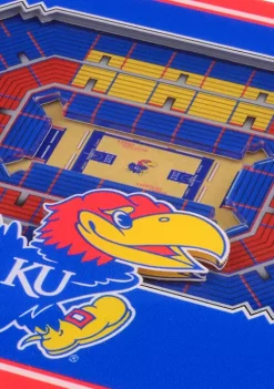 New ⭐ NCAA Kansas Jayhawks 3D Stadium Views Coaster Set - Allen Fieldhouse by You The Fan ✨ -You The Fan Sales Belk 2210