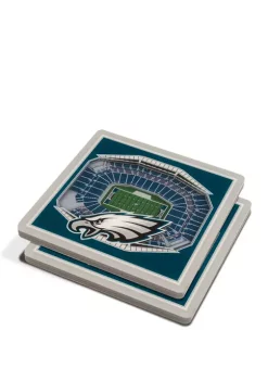 Promo 🎁 NFL Philadelphia Eagles 3D StadiumViews Set of 2 Coasters - Lincoln Financial Field by You The Fan 😍