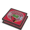 Best deal ✨ NFL Arizona Cardinals 3D StadiumViews Set of 2 Coasters - State Farm Stadium by You The Fan 🔥 -You The Fan Sales Belk 2233