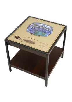 Best Pirce 😍 NFL Baltimore Ravens 25 Layer StadiumViews Lighted End Table - M&T Bank Stadium by You The Fan 🔥
