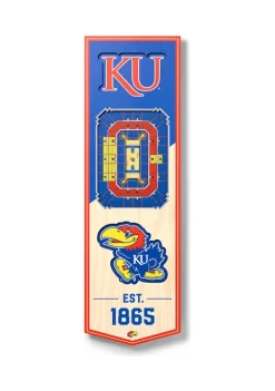 Deals 🌟 NCAA Kansas Jayhawks 3D Stadium Banner-6x19 by You The Fan 🛒