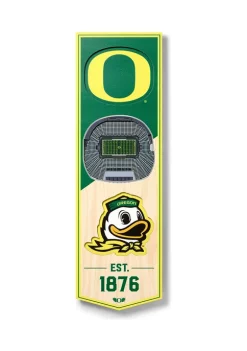 Best Pirce 😉 NCAA Oregon Ducks 3D Stadium Banner-6x19 by You The Fan 🎁 -You The Fan Sales Belk 2253
