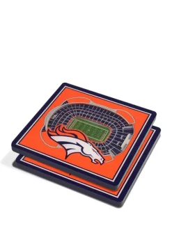 Cheap 🛒 NFL Denver Broncos 3D StadiumViews Set of 2 Coasters - Mile High Stadium by You The Fan ⭐ -You The Fan Sales Belk 2261
