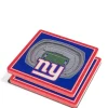 Discount 👍 NFL New York Giants 3D StadiumViews Set of 2 Coasters - MetLife Stadium by You The Fan 👍 -You The Fan Sales Belk 2262