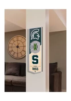 Coupon 🎁 NCAA Michigan State Spartans FB 3D Stadium Banner-6x19 by You The Fan ✨ -You The Fan Sales Belk 2284