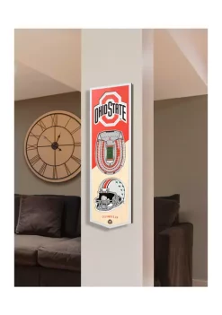 Wholesale 🔔 NCAA Ohio State Buckeyes 3D Stadium Banner-6x19 by You The Fan 👏 -You The Fan Sales Belk 2290