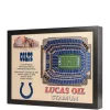 Promo 😉 NFL Indianapolis Colts 25 Layer StadiumViews 3D Wall Art - Lucas Oil Stadium by You The Fan 🤩 -You The Fan Sales Belk 2303