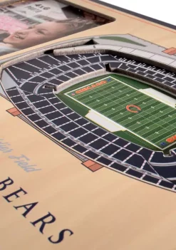 Wholesale 😉 NFL Chicago Bears 3D StadiumViews Picture Frame - Soldier Field by You The Fan 🌟 -You The Fan Sales Belk 2311