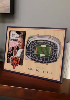 Wholesale 😉 NFL Chicago Bears 3D StadiumViews Picture Frame - Soldier Field by You The Fan 🌟 -You The Fan Sales Belk 2313