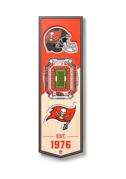 Outlet 😍 NFL Tampa Bay Buccaneers 3D Stadium Banner-6x19 by You The Fan 🧨 -You The Fan Sales Belk 2322