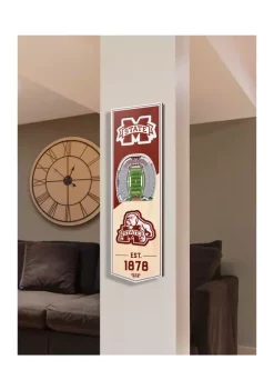 Buy 🔔 NCAA Mississippi State Bulldogs 3D Stadium Banner-6x19 by You The Fan 🎉 -You The Fan Sales Belk 2346