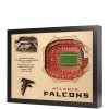 Top 10 👏 NFL Atlanta Falcons 25-Layer StadiumViews 3D Wall Art - Mercedes-Benz Stadium by You The Fan ✔️ -You The Fan Sales Belk 2348