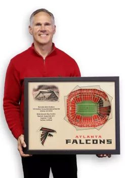 Top 10 👏 NFL Atlanta Falcons 25-Layer StadiumViews 3D Wall Art - Mercedes-Benz Stadium by You The Fan ✔️ -You The Fan Sales Belk 2351