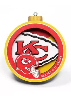 Outlet 😀 NFL Kansas City Chiefs 3D Logo Series Ornaments by You The Fan 🎁 -You The Fan Sales Belk 237