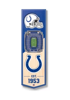 Buy 😉 NFL Indianapolis Colts 3D Stadium Banner-6x19 by You The Fan 💯