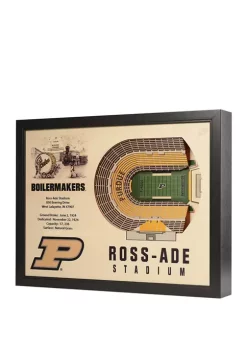 Hot Sale 👏 NCAA Purdue Boilermakers 25-Layer StadiumViews 3D Wall Art - Ross-Ade Stadium by You The Fan 👏