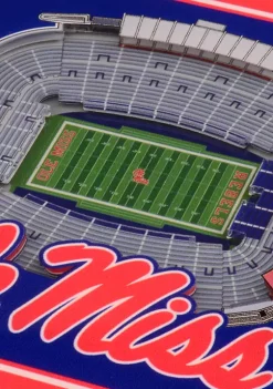 Coupon 😀 NCAA Mississippi Rebels 3D StadiumViews 2 Pack Coaster Set - Vaught Hemingway Stadium by You The Fan 😀 -You The Fan Sales Belk 2398