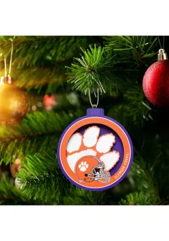 Budget ✨ NCAA Clemson Tigers 3D Logo Series Ornaments by You The Fan 😉 -You The Fan Sales Belk 241