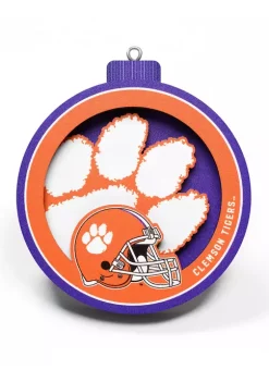Budget ✨ NCAA Clemson Tigers 3D Logo Series Ornaments by You The Fan 😉 -You The Fan Sales Belk 242