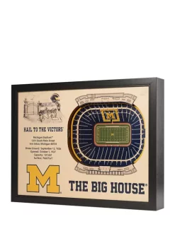 Cheapest 😉 NCAA Michigan Wolverines 25-Layer StadiumViews 3D Wall Art - Michigan Stadium by You The Fan ✨ -You The Fan Sales Belk 2443